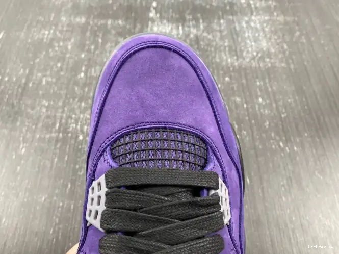 Rep Kickmax Suede 4 Purple Air Jordan Travis Scott x 0617